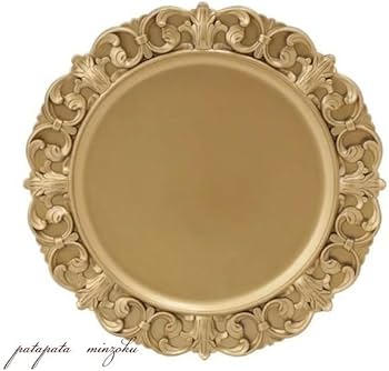 Amazon.co.jp: アンティーク調 ディスプレイ トレイ ノーブル ゴールド